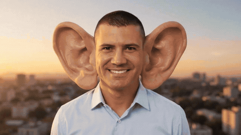 Meme animado das orelhas grandes